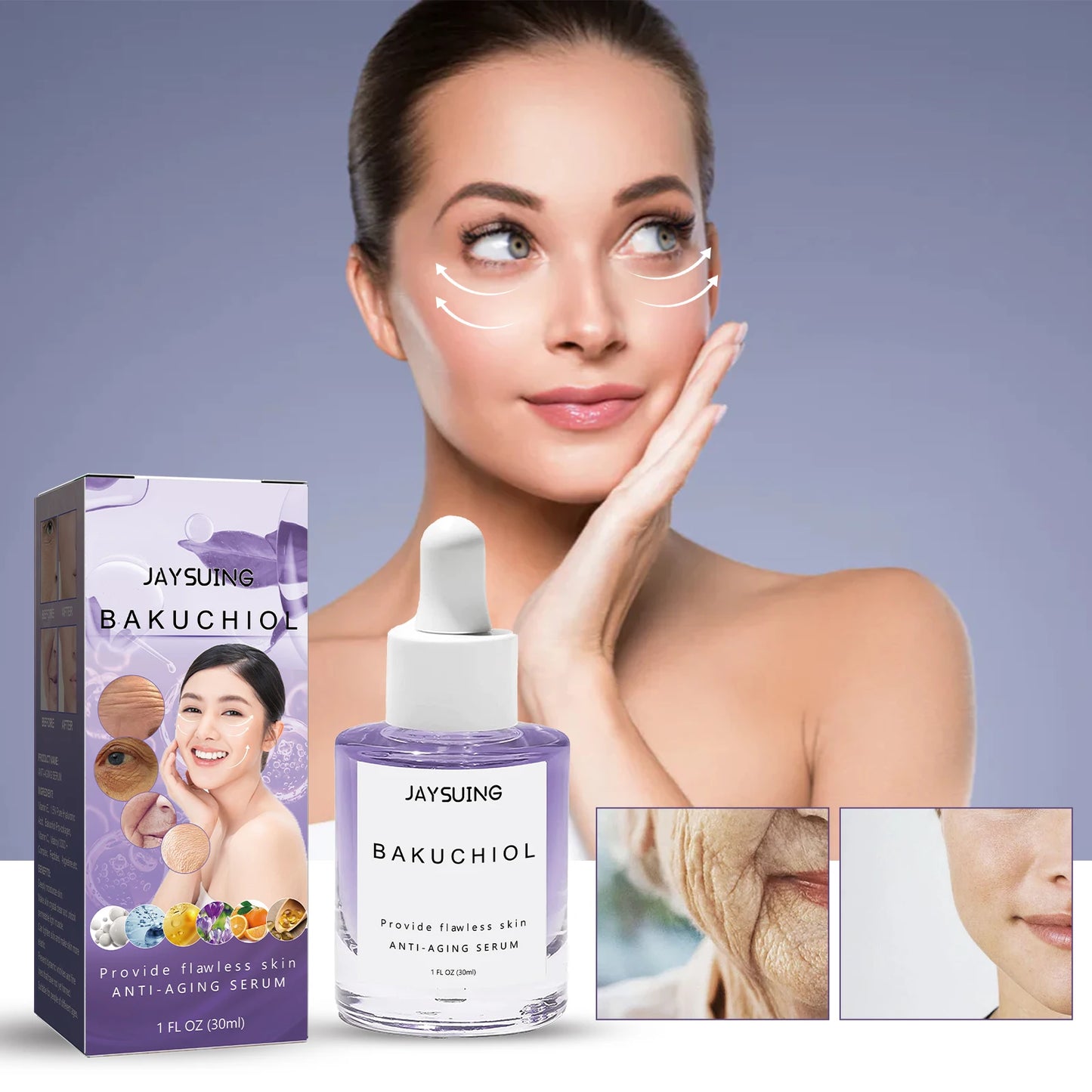 Anti-Aging Serum Bright Firming Complete Booster with Vitamin C Fade Lines Provide Flawless Skin 30ml Hydrates Anti-wrinkle Care