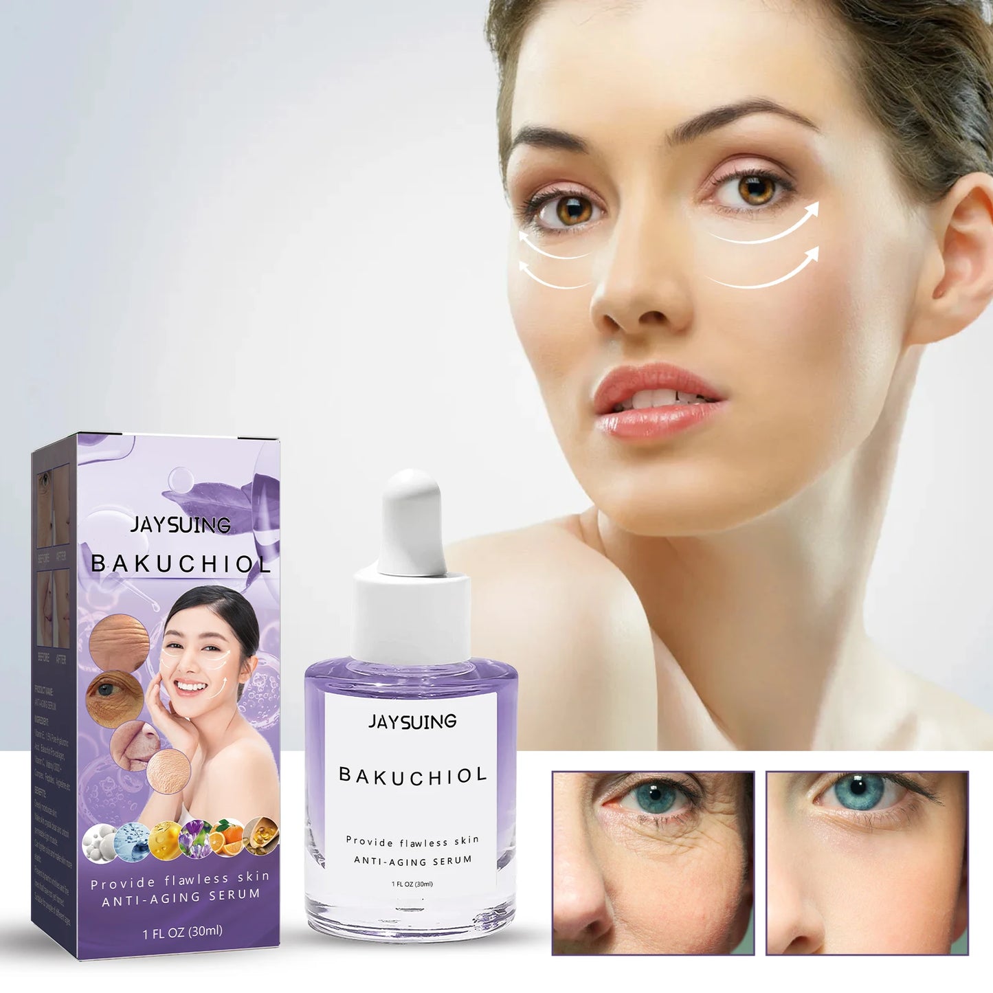 Anti-Aging Serum Bright Firming Complete Booster with Vitamin C Fade Lines Provide Flawless Skin 30ml Hydrates Anti-wrinkle Care