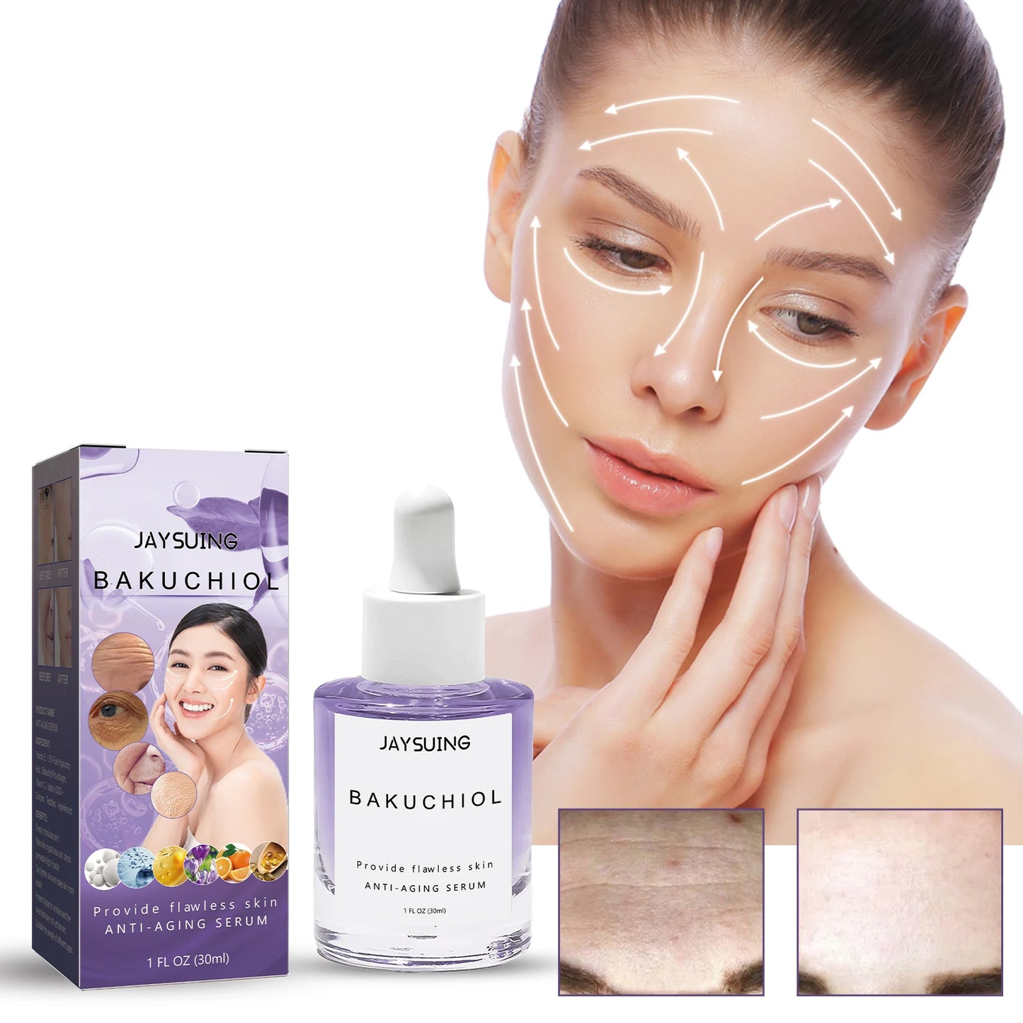 Anti-Aging Serum Bright Firming Complete Booster with Vitamin C Fade Lines Provide Flawless Skin 30ml Hydrates Anti-wrinkle Care