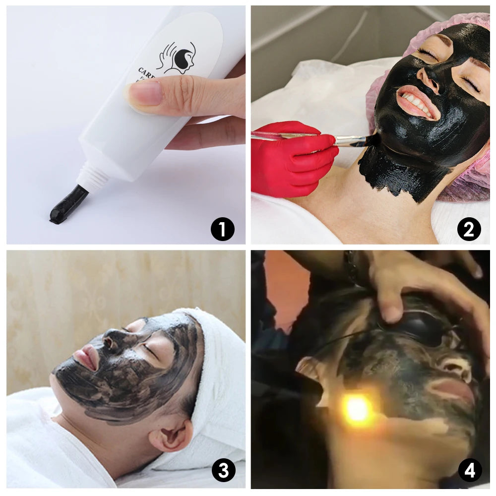 80ML Carbon Peeling Gel for Skin Regeneration Facial Skin Care Deep Cleansing Facial Black Mask for Laser Activated Nano Carbon