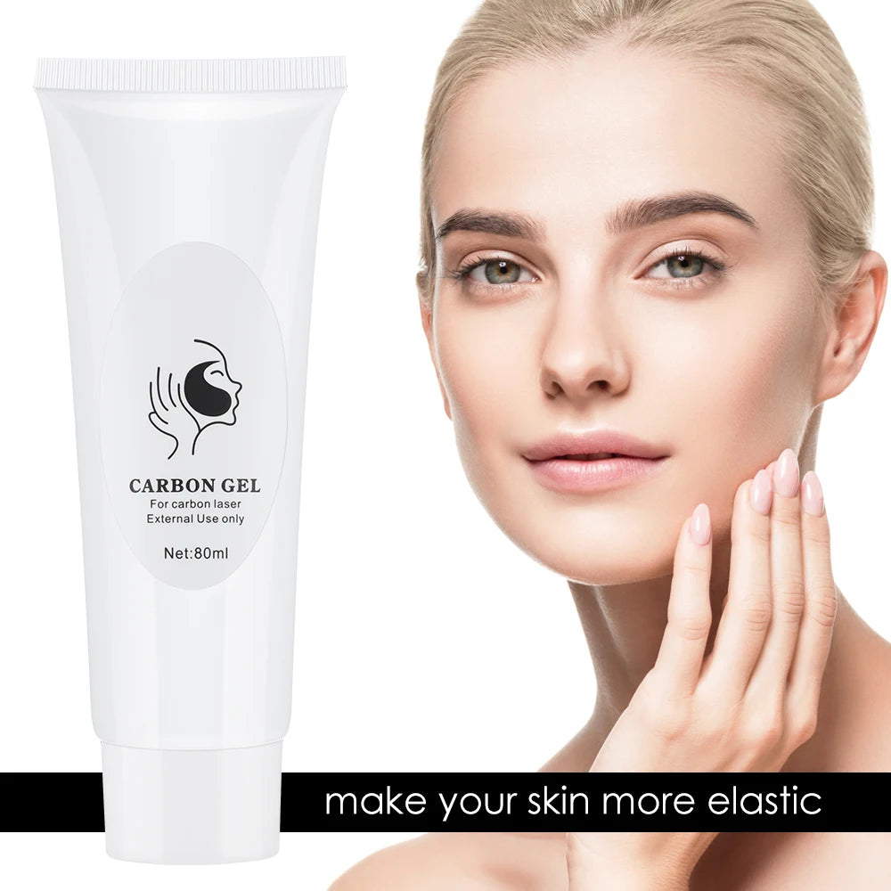 80ML Carbon Peeling Gel for Skin Regeneration Facial Skin Care Deep Cleansing Facial Black Mask for Laser Activated Nano Carbon