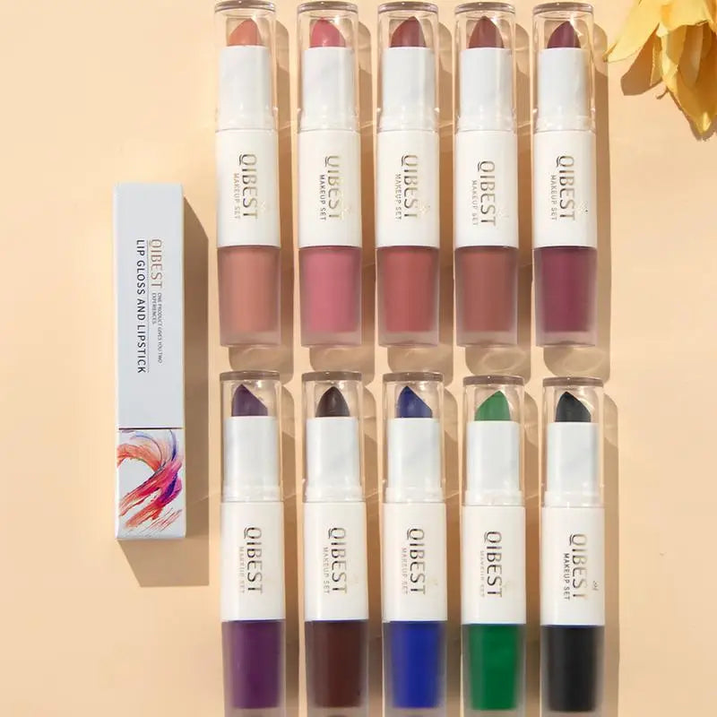 Sexy Matte Lipstick Sexy Long Lasting Velvet Matte Lip Gloss Velvet Rose Red blue purple blue black Lip Mud Lipstick lip Makeup