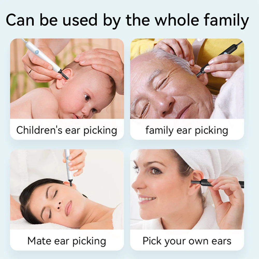 3.5mm Intelligent Visual Ear Pick Portable Ear Cleaning Tool Luminous Endoscope HD Otoscope Ear Picking Spoon Ear Wax Cleaner