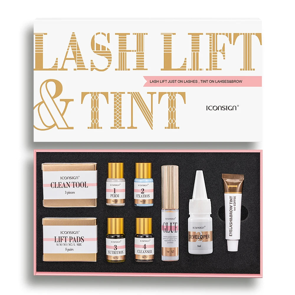 ICONSIGN Lash Lift and Tint Kit Professional Eyelash Lifting Calia Perming Lashes Tint Brow Dye Eyes Makeup Tools