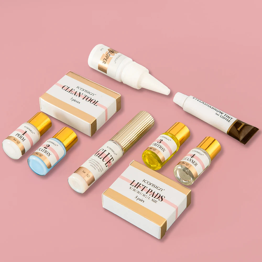 ICONSIGN Lash Lift and Tint Kit Professional Eyelash Lifting Calia Perming Lashes Tint Brow Dye Eyes Makeup Tools