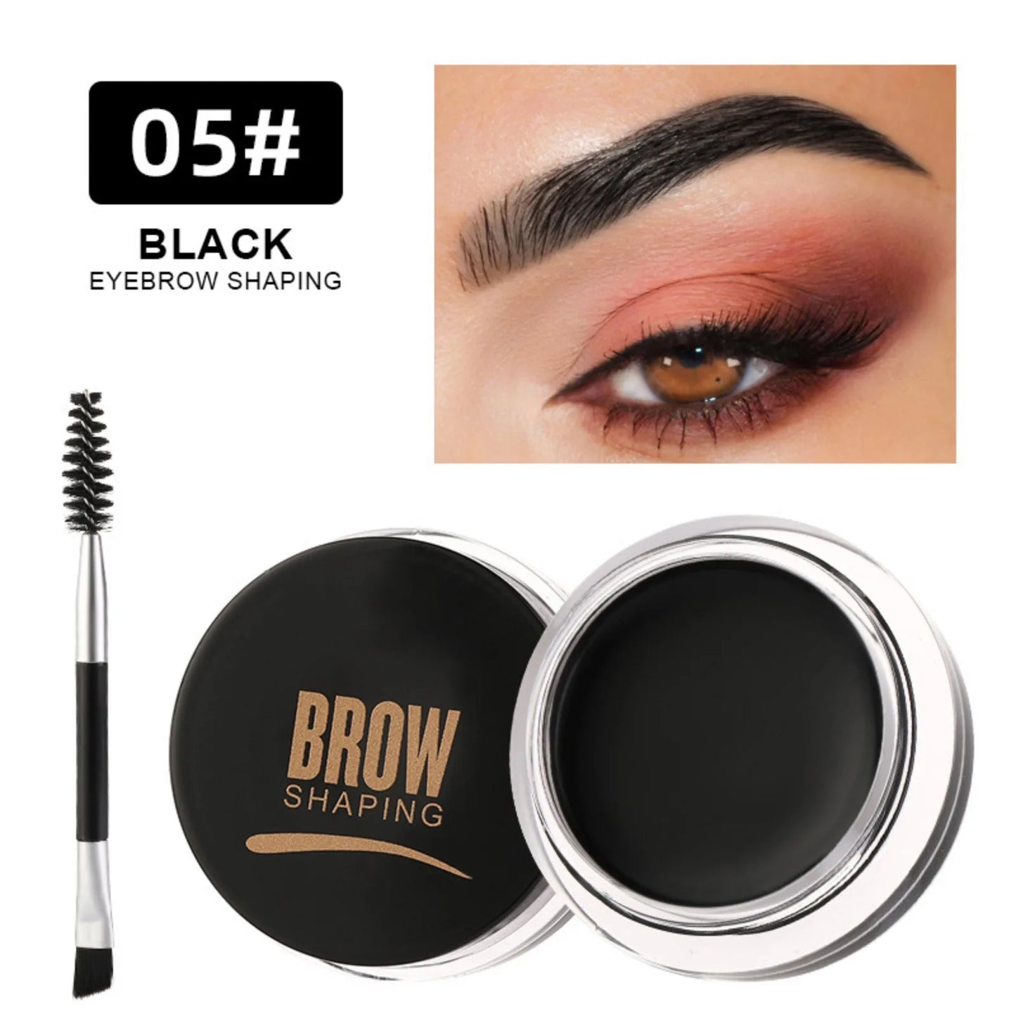 Wild Eyebrows Cream With Multi-function Eyebrow Brush Concealer Square Eye Brow For Women Eyebrow Gel Beauty Make Up Brushes