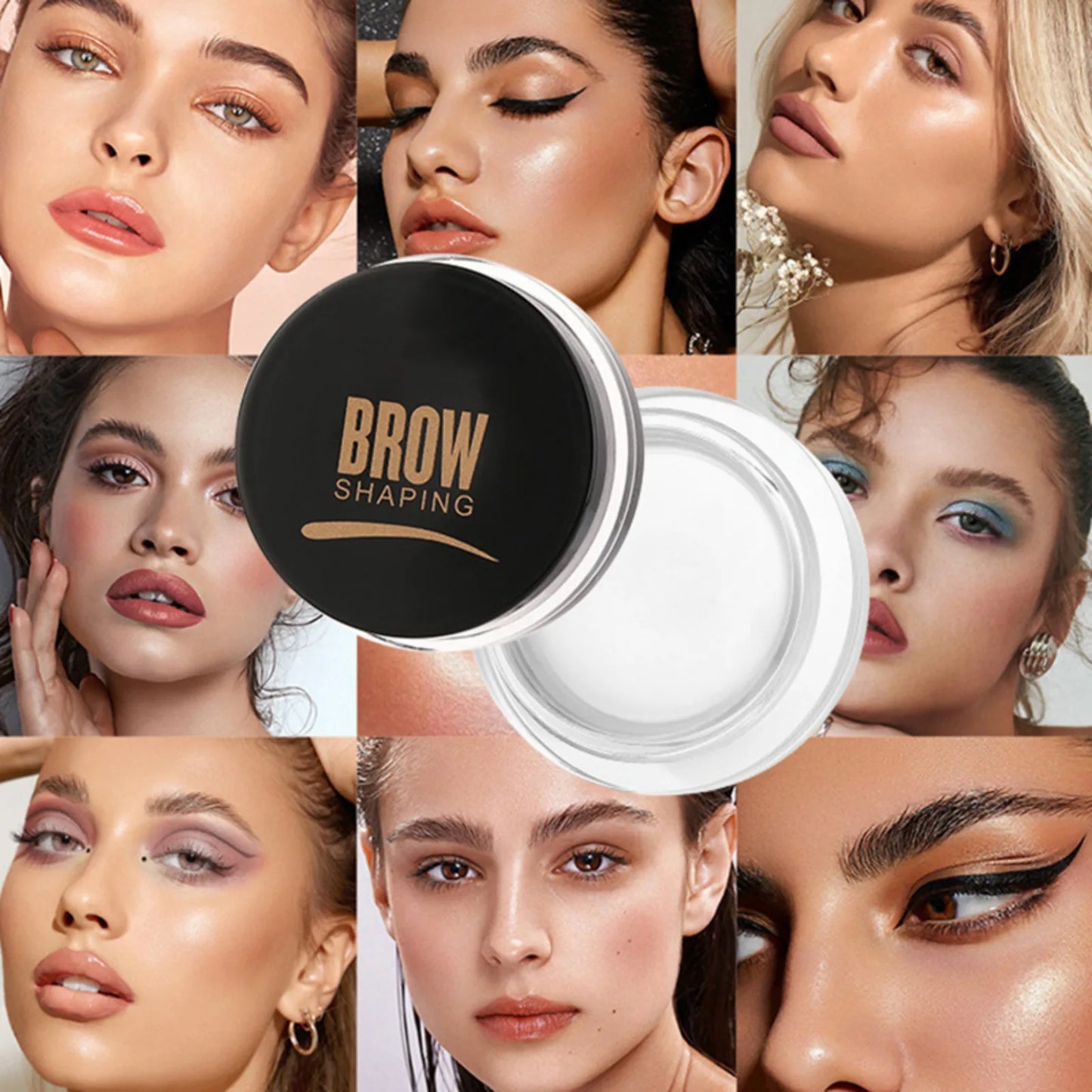 Wild Eyebrows Cream With Multi-function Eyebrow Brush Concealer Square Eye Brow For Women Eyebrow Gel Beauty Make Up Brushes