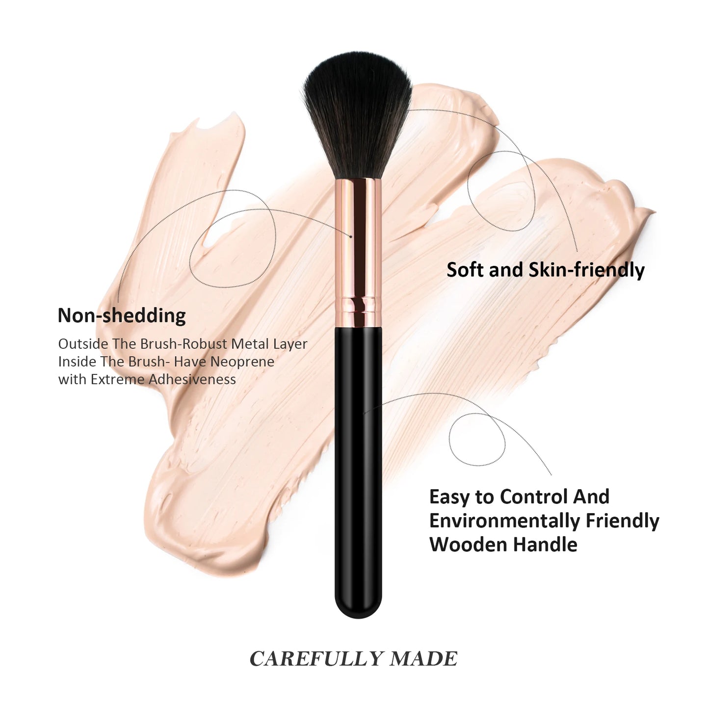 Kaizm Makeup Brush Set Professional 12pcs Used Makeup Foundation Eyebrow Blush Concealer Face Powder EyeShadow Highlight Brushes