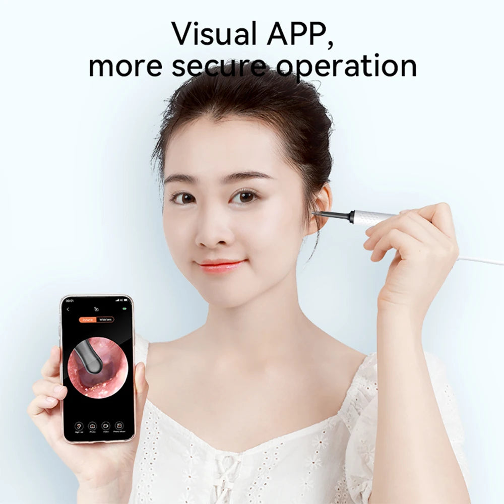 3.5mm Intelligent Visual Ear Pick Portable Ear Cleaning Tool Luminous Endoscope HD Otoscope Ear Picking Spoon Ear Wax Cleaner