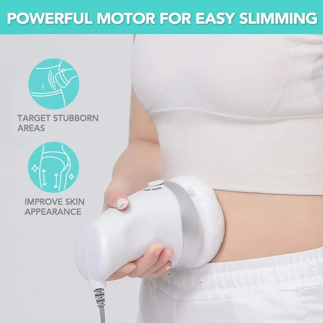 3 IN 1 Cellulite Massager Weight Loss Kit Electric Body Sculpting Machine for Stomach Fat Belly Legs Butt Arm USA Warehouse