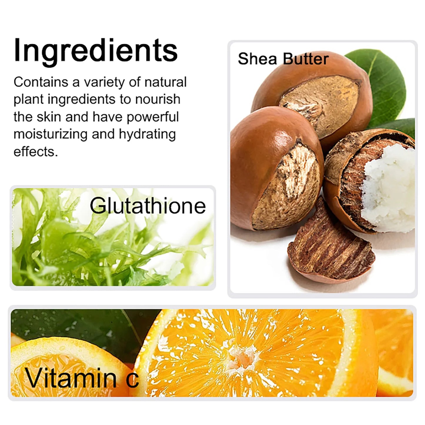 AILKE Whitening Skin Care Cream, Lightening Lotion, Remove Dark Spots With Glutathion, Shea Butter, Moisturizing Body Cream