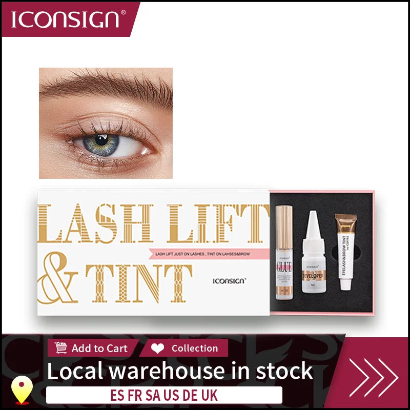 ICONSIGN Lash Lift and Tint Kit Professional Eyelash Lifting Calia Perming Lashes Tint Brow Dye Eyes Makeup Tools