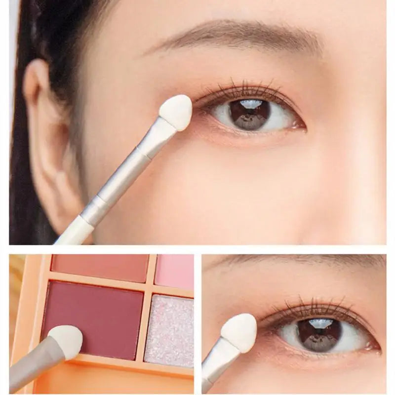 Soft Eye Smudge Brush Set Portable Sponge Head Easy To Color Makeup Tools Eye Shadow Brush Eyes Cosmetics Tools Accessories