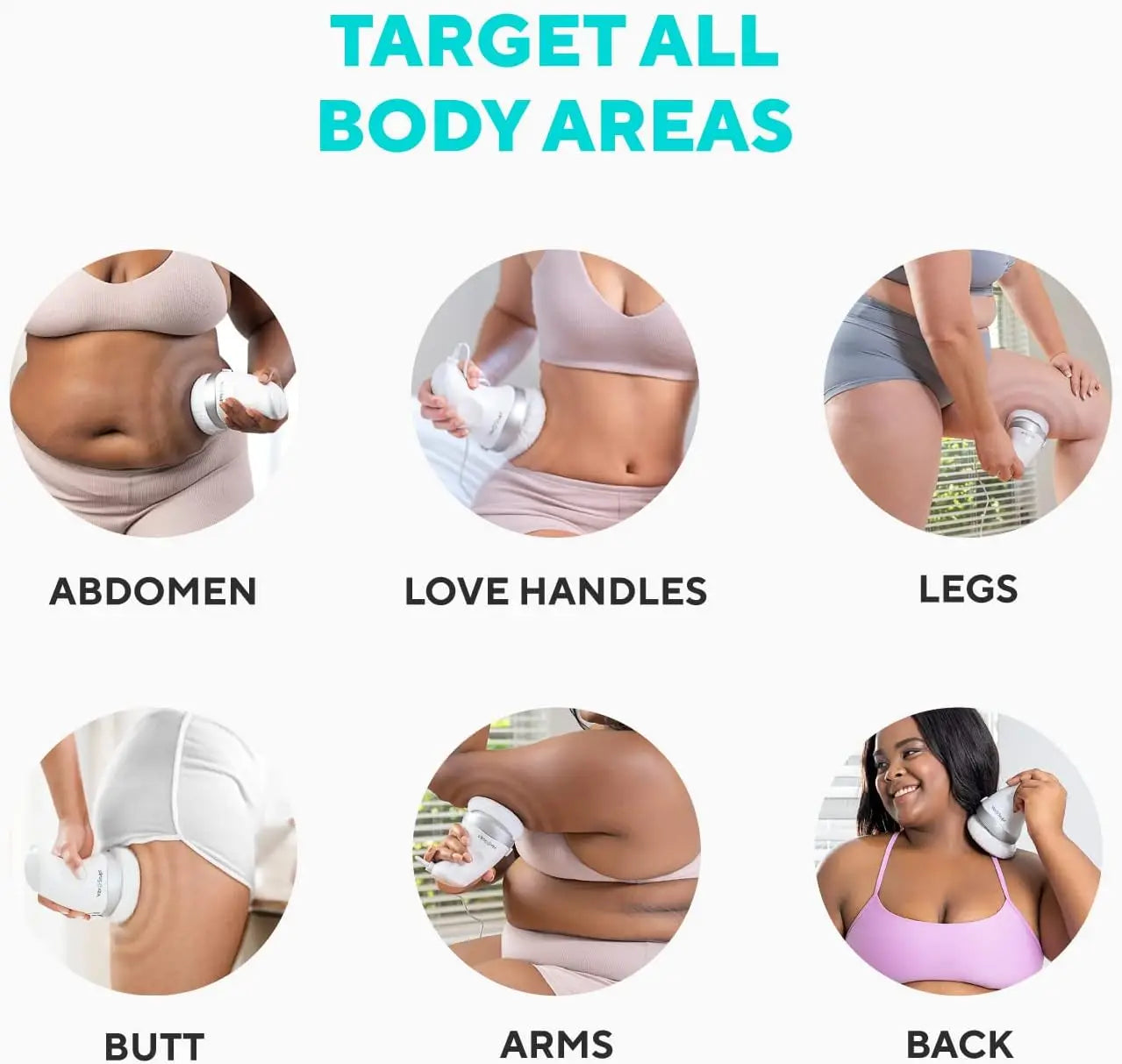 3 IN 1 Cellulite Massager Weight Loss Kit Electric Body Sculpting Machine for Stomach Fat Belly Legs Butt Arm USA Warehouse