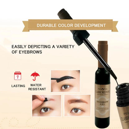 3 Color Eyebrow Tattoo Gel Black Coffee Gray Red Wine Tattoo Brow Gel Tint Peel Off Waterproof Eye Brow Tattoo Dye Eyebrow TSLM1