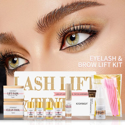 ICONSIGN Lash Lift and Tint Kit Professional Eyelash Lifting Calia Perming Lashes Tint Brow Dye Eyes Makeup Tools
