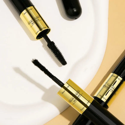 Double Effect Mascara 4D Lengthening Extra Volume Black Mascara False Eyelash Extension Waterproof Eye Makeup Cosmetics Women
