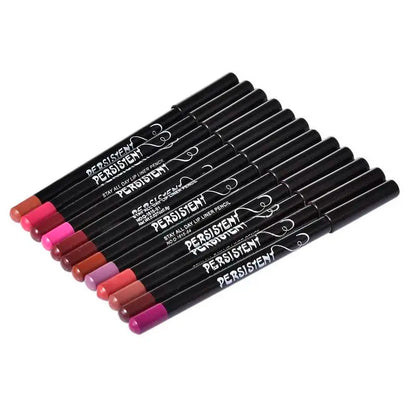 12 Colors Lipliner Pencil Lip Makeup Lipstick Pencils Waterproof Lipliner Lady Charming Lip Liner Cosmetics Maquiagem