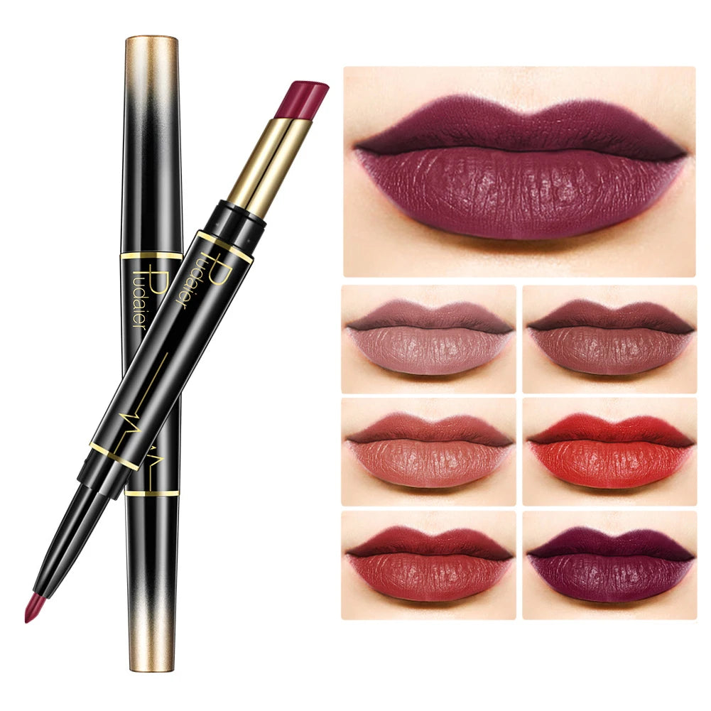 Lipstick Matte Long Lasting Cosmetics Waterproof Makeup Tool Makeup Vibrant Color Payoff All- Wear Best-selling Pencils Sexy